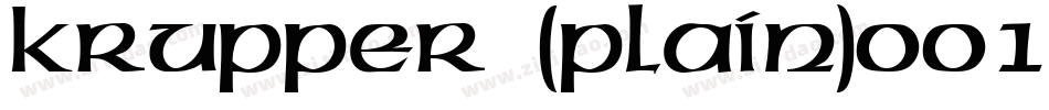 Krupper (Plain)001.001字体转换